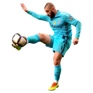 Karim Benzema Action Shot Png Gkh PNG image