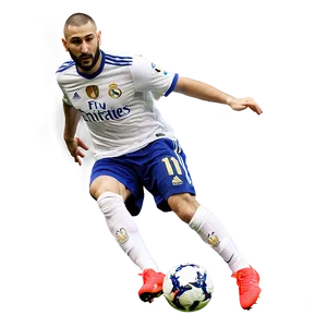 Karim Benzema Dribbling Png 06212024 PNG image