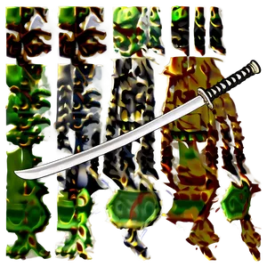 Katana With Stand PNG 05252024 PNG