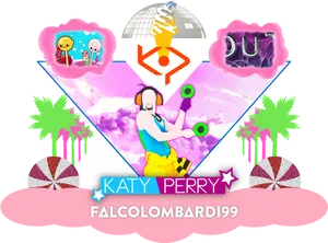 Katy Perry Fan Art Collage PNG