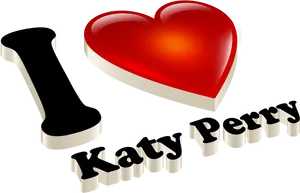 Katy Perry Love Graphic PNG