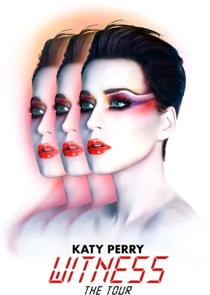 Katy Perry Witness Tour Promotional Artwork PNG image