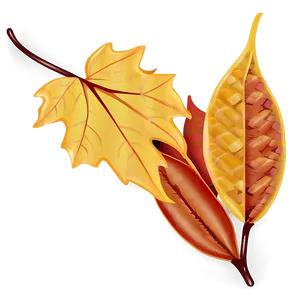 Kawaii Autumn Leaves Png Wvk20 PNG image