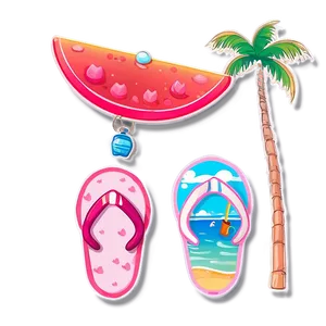 Kawaii Beach Summer PNG Tmm PNG