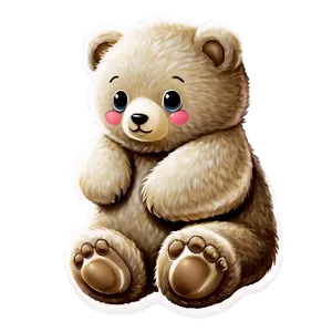 Kawaii Bear C PNG image