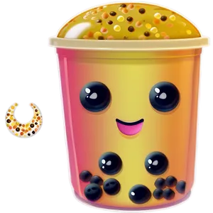 Kawaii Bubble Tea PNG 05062024