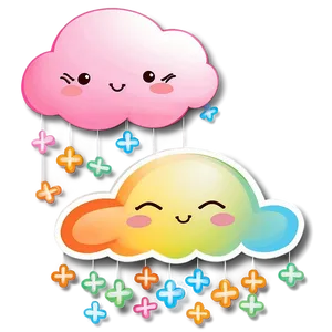 Kawaii Cloud Design Png 06252024 PNG image