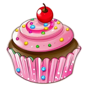 Kawaii Cupcake Designs PNG 05062024