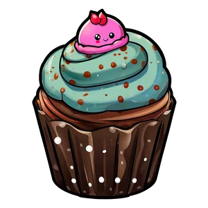 Kawaii Cupcake Designs PNG 05062024