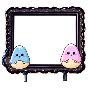 Kawaii Cute Frame PNG 06262024