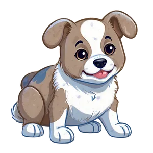 Kawaii Dog Holding A Heart Png 25 PNG image