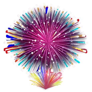 Kawaii Fireworks Display PNG Eax3 PNG