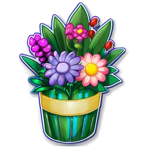 Kawaii Flower Bouquets PNG Bii