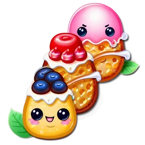 Kawaii Food Items Png 06252024 PNG image