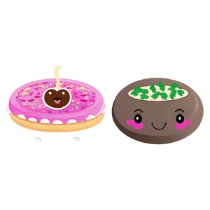 Kawaii Food Items Png 06252024 PNG image