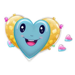 Kawaii Heart Character PNG 23 PNG