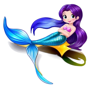 Kawaii Mermaid Tail PNG Uow64