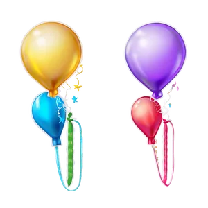 Kawaii Party Balloons PNG 65 PNG
