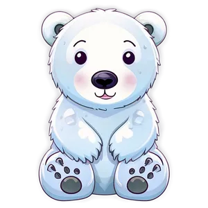 Kawaii Polar Bear PNG 05062024