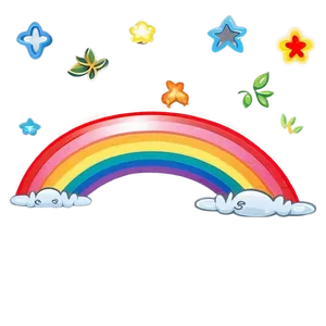 Kawaii Rainbow Design Png Ogj59 PNG image