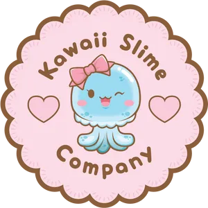 Kawaii Slime Company Logo PNG image