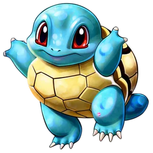 Kawaii Squirtle Clipart PNG 05212024