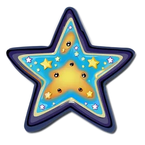 Kawaii Star Pattern PNG 06132024 PNG