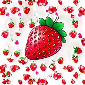 Kawaii Strawberry Art Png 67 PNG image