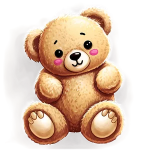 Kawaii Teddy Bear PNG Qbj48 PNG