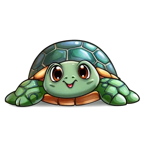 Kawaii Turtle Sticker Png 05232024 PNG image
