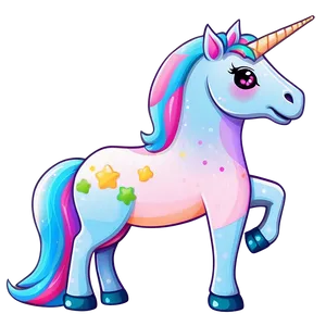 Kawaii Unicorn Clipart Png 06262024 PNG image