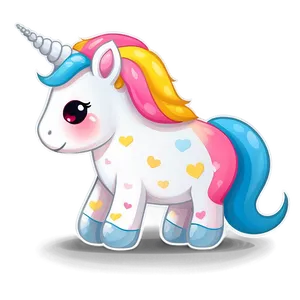 Kawaii Unicorn Clipart Png 06262024 PNG image