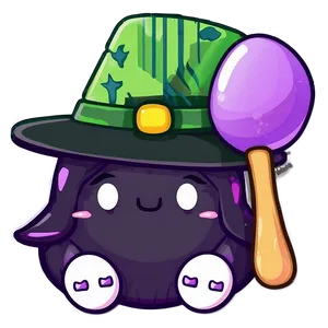 Kawaii Witch Halloween PNG 05062024
