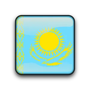 Kazakhstan National Flag Icon PNG image