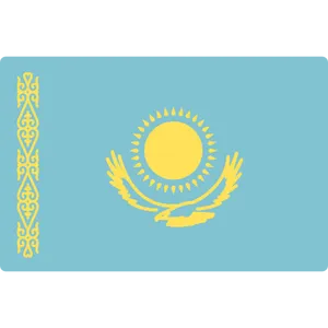 Kazakhstan National Flag PNG image