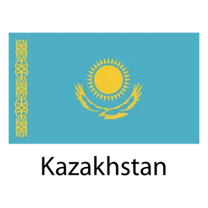 Kazakhstan National Flag PNG image