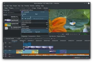 Kdenlive_ Video_ Editing_ Software_ Interface PNG image