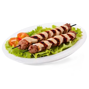 Kebab With Hummus PNG Bah4