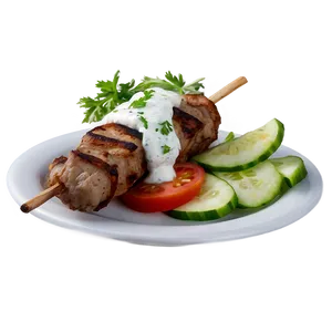 Kebab With Tzatziki PNG 4