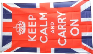 Keep Calm Carry On Union Jack Flag PNG image