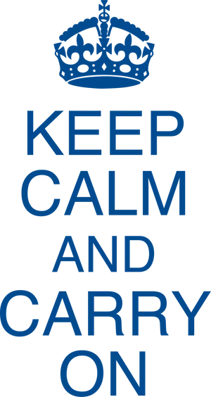 Keep Calmand Carry On Poster PNG image