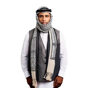 Keffiyeh: Tradition Meets Modern Png 06272024 PNG image