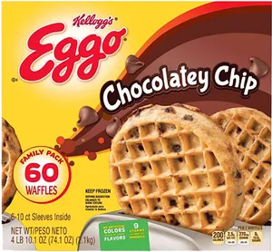 Kelloggs Eggo Chocolatey Chip Waffles Packaging