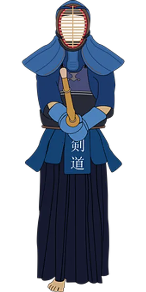 Kendo_ Practitioner_ Illustration PNG image