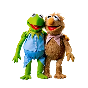 Kermit And Fozzie Bear Png 05232024 PNG image