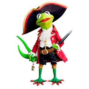 Kermit As A Pirate Png Dig PNG image