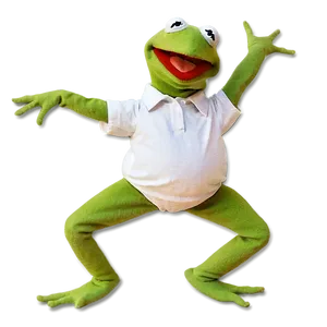 Kermit Doing Yoga Png 05232024 PNG image