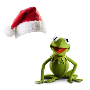 Kermit In Christmas Hat Png 9 PNG image