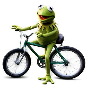 Kermit On Bike Png Qmy79 PNG image