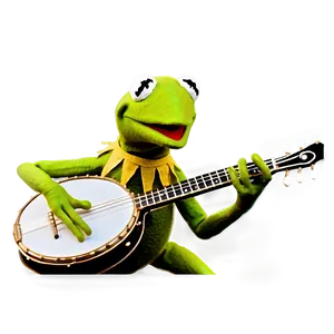 Kermit Playing Banjo Png Rkf PNG image